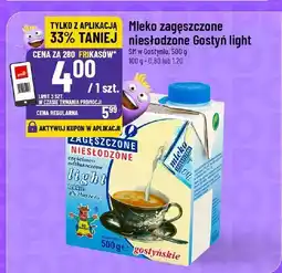 Polomarket Mleko zagęszczone niesłodzone Gostyń light SM Gostyń oferta