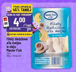 Polomarket Filety śledziowe a'la matjas w oleju Master Fish oferta