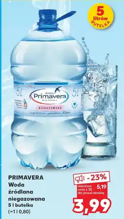 Kaufland Woda niegazowana Primavera oferta