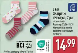 ALDI Skarpetki dziecięce L & D oferta