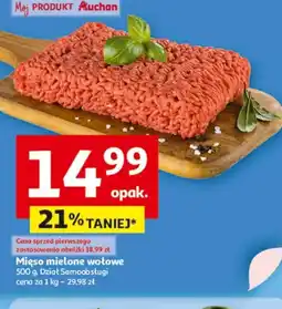Auchan Mięso mielone wołowe oferta