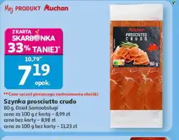 Auchan Szynka prosciutto crudo oferta