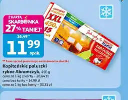 Auchan Kapitańskie paluszki rybne Abramczyk oferta