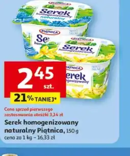 Auchan Serek homogenizowany naturalny Piątnica oferta