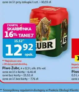 Auchan Piwo Zubr oferta