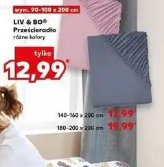 Kaufland Prześcieradło 90-100 x 200 cm Liv & Bo oferta