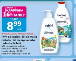 Auchan Płyn do kąpieli i żel do mycia ciała lub żel do mycia ciała i włosów Bobini oferta