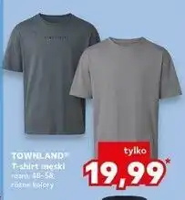 Kaufland T-shirt męski okrągły dekolt 48-58 Townland oferta