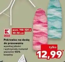 Kaufland Pokrowiec na deske do prasowania 110 x 30 cm K-Classic oferta
