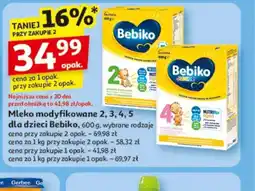 Auchan Mleko modyfikowane dla dzieci Bebiko oferta