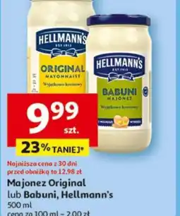 Auchan Majonez Original lub Babuni Hellmann's oferta