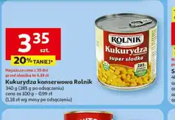 Auchan Kukurydza konserwowa Rolnik oferta
