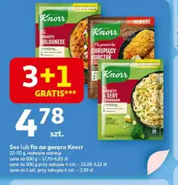Auchan Sos lub fix na gorąco Knorr oferta