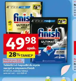 Auchan Tabletki lub kapsułki do mycia naczyń w zmywarce Finish oferta