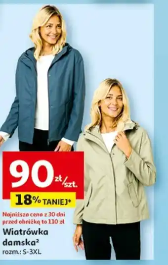 Auchan Wiatrówka damska oferta