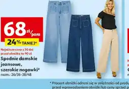 Auchan Spodnie damskie jeansowe oferta