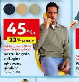 Auchan Koszulka polo z długim rękawem oferta