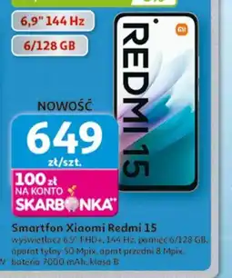 Auchan Smartfon Xiaomi Redmi 15 oferta