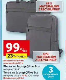 Auchan Plecak/Torba na laptop Qilive Eco oferta