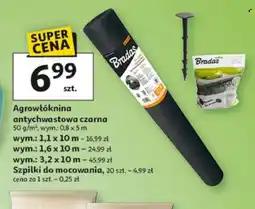 Auchan Agrowłóknina antychwastowa czarna oferta