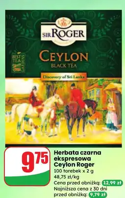 Dino Herbata czarna ekspresowa Ceylon Roger Sir Roger oferta