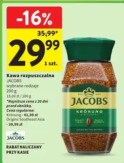 Intermarche Kawa rozpuszczalna Jacobs Kronung oferta