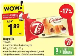 Intermarche Rogalik 7DAYS z nadzieniem kakaowym oferta