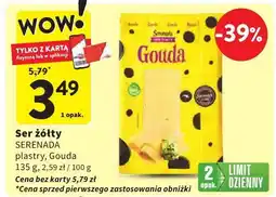Intermarche Ser żółty SERENADA Gouda oferta