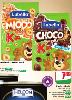 Dino Płatki Lubella Miodo kółka i Choco muszelki oferta