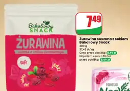 Dino Żurawina suszona z sokiem Bakaliowy Snack oferta