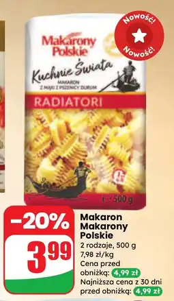 Dino Makaron radiatori Makarony Polskie oferta