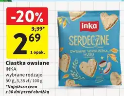 Intermarche Ciastka owsiane Serdeczne Inka oferta
