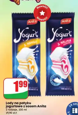 Dino Lody na patyku jogurtowe z sosem Anita oferta