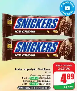 Dino Lody na patyku Snickers oferta