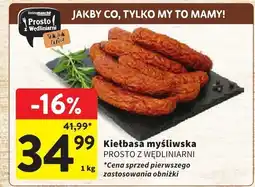 Intermarche Kiełbasa myśliwska Prosto z wędziarni oferta