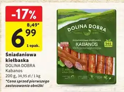 Intermarche Kiełbasa śniadaniowa kabanos Dolina Dobra oferta