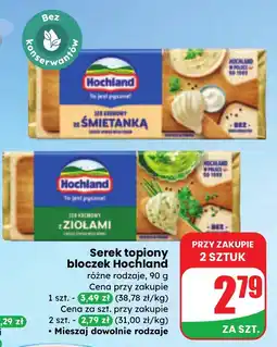 Dino Serek topiony bloczek Hochland różne rodzaje oferta