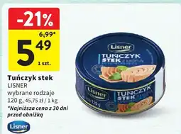 Intermarche Tuńczyk stek LISNER oferta