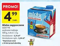 Intermarche Mleko zagęszczone GOSTYŃ oferta