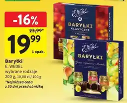 Intermarche Czekolada E. Wedel Barylki wybrane rodzaje oferta