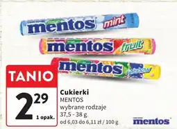 Intermarche Cukierki Mentos różne rodzaje oferta