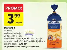 Intermarche Makaron Goliard różne rodzaje oferta