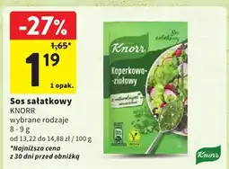 Intermarche Sos sałatkowy Knorr różne rodzaje oferta