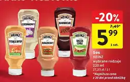 Intermarche Sos Heinz różne rodzaje oferta