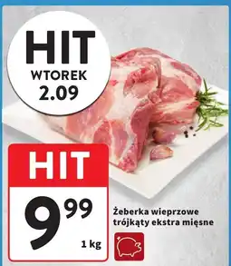 Intermarche Żeberka wieprzowe trójkąty ekstra mięsne Intermarche oferta
