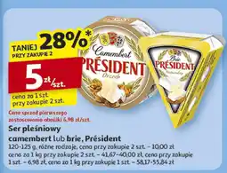 Auchan Ser pleśniowy camembert/brie President oferta