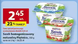 Auchan Serek homogenizowany naturalny Piątnica oferta