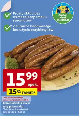 Auchan Frankfurterki z mięsa rasy puławskiej Auchan oferta