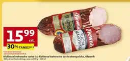 Auchan Kiełbasa krakowska sucha Olewnik oferta