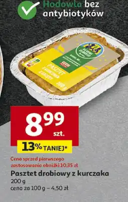 Auchan Pasztet drobiowy z kurczaka Auchan oferta